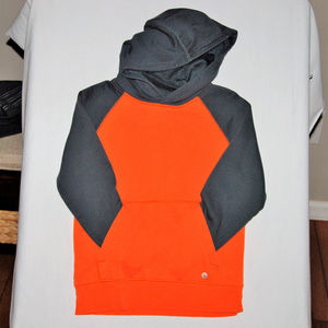Xersion Hooded Sweatshirt Orange/Charcoal 6/7 NWOT